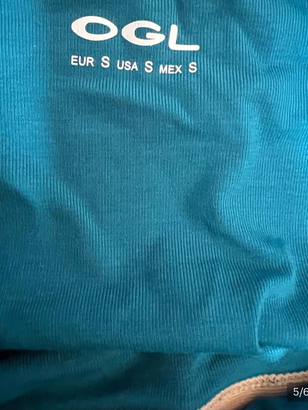 OGL Aqua Blue Versatile Neckline Brami Top Size Small - Picture 2 of 4